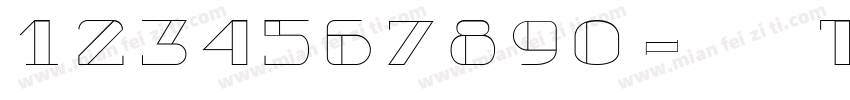 1234567890-常规( True字体转换